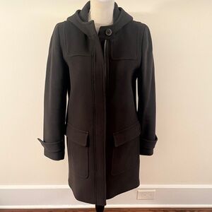 J.Crew Wool Stadium Cloth by Nello Gori Olive Green Coat Jacket Sz 10